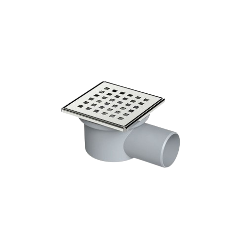 LUXPAR 50 mm ÜSTÜ KROM YER SÜZGECİ YANDAN ÇIKIŞLI EKO 15x15 161511